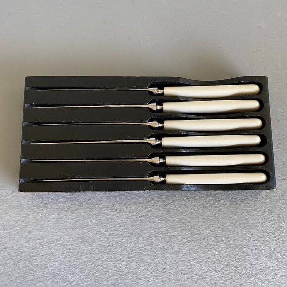 Vintage Cutlass Sheffield England Steak Knife 6 Pc Set - Picture 5 of 8
